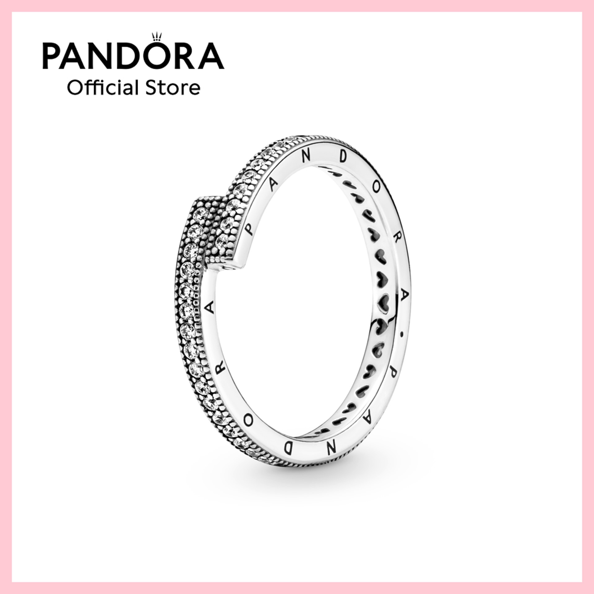 Pandora Sparkling Overlapping Ring