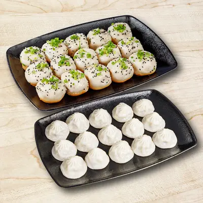 Pan-Fried Buns (15+ pieces) & Soup Dumplings (16 pieces)