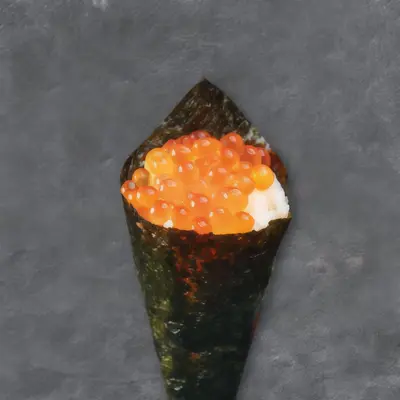 Salmon Roe Hand Roll