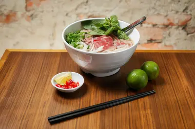 Rare Beef Noodle Soup (Pho Bo)