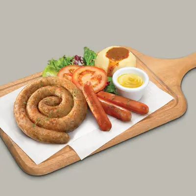 Sausage Platter served with Mashed Potato