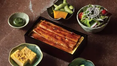 Grilled Sea Eel with Sauce Bento