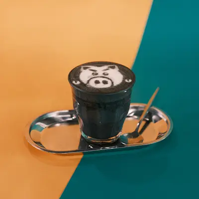 Black Sesame Latte (Oat Milk)