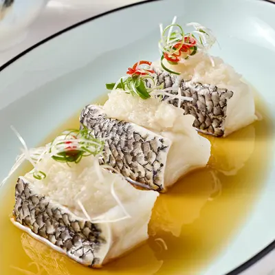 Steamed Cod with Huadiao Wine (3 pcs)